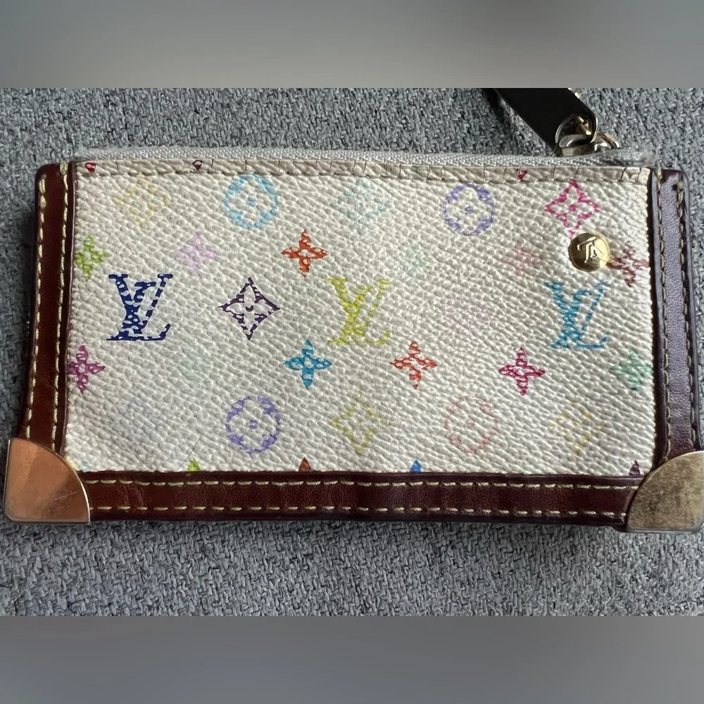 Louis Vuitton Multicolor Murakami Monogram Key Pouch Vintage